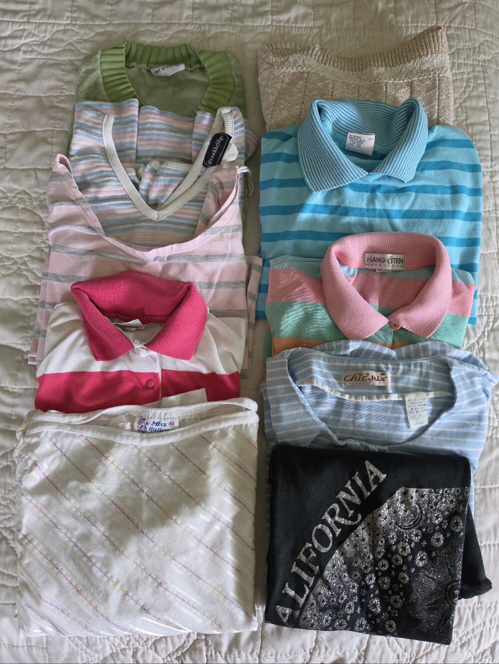 Vintage Cool Girl Lot Of 10 Tops Size Small.